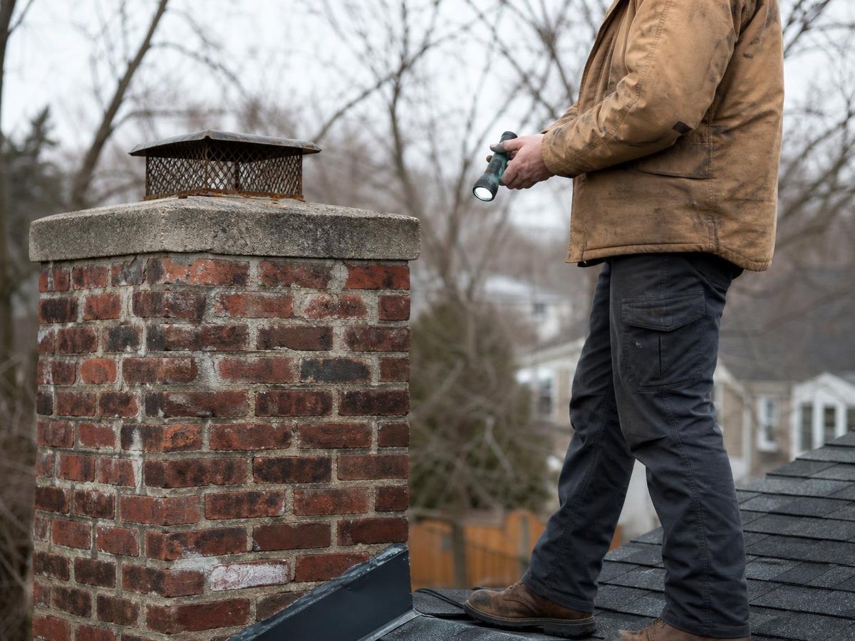 Bramble Chimney Cleaning work in Sharon